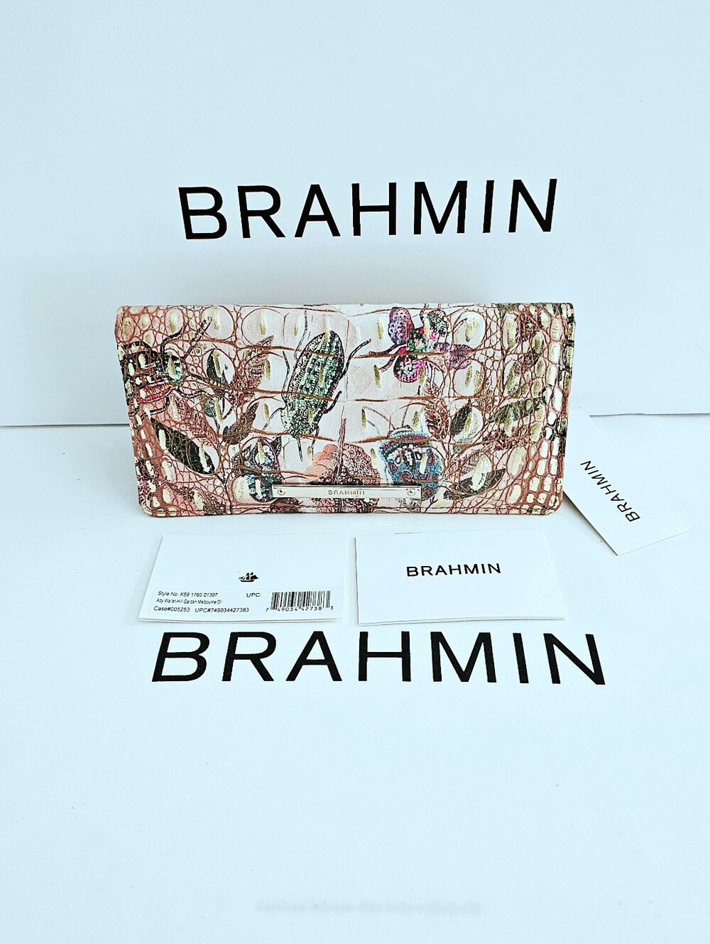 NWT Brahmin HILL GARDEN Ady Wallet